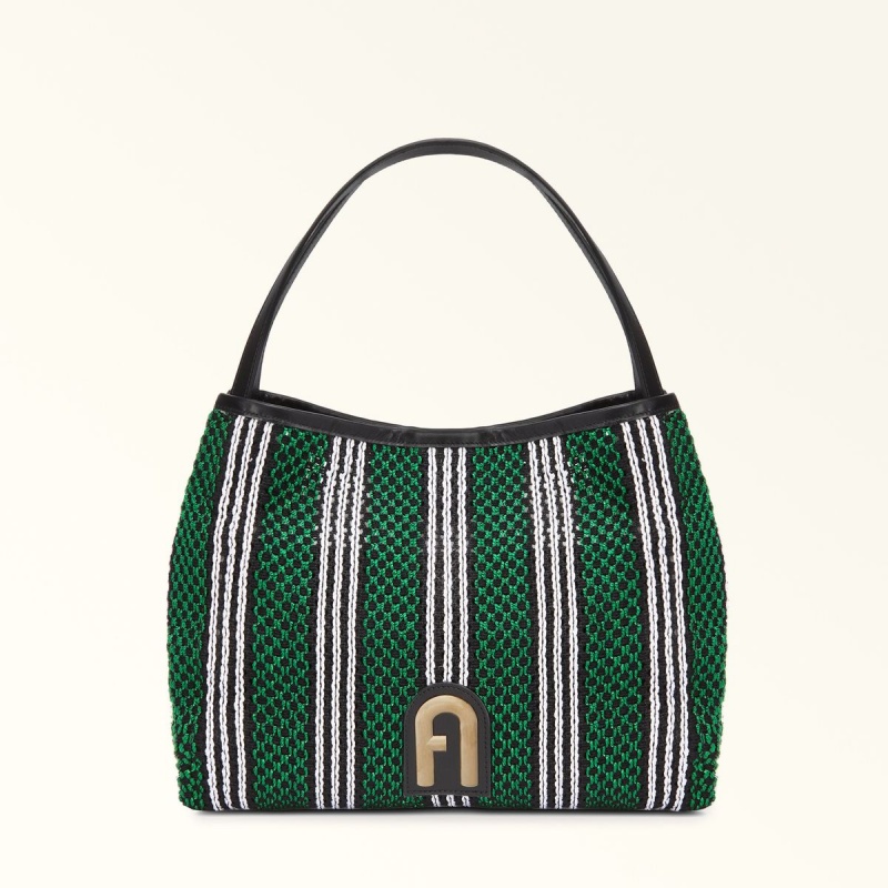 Sac Porté Épaule Furla PRIMULA Femme Vert | 9641-RTHIL