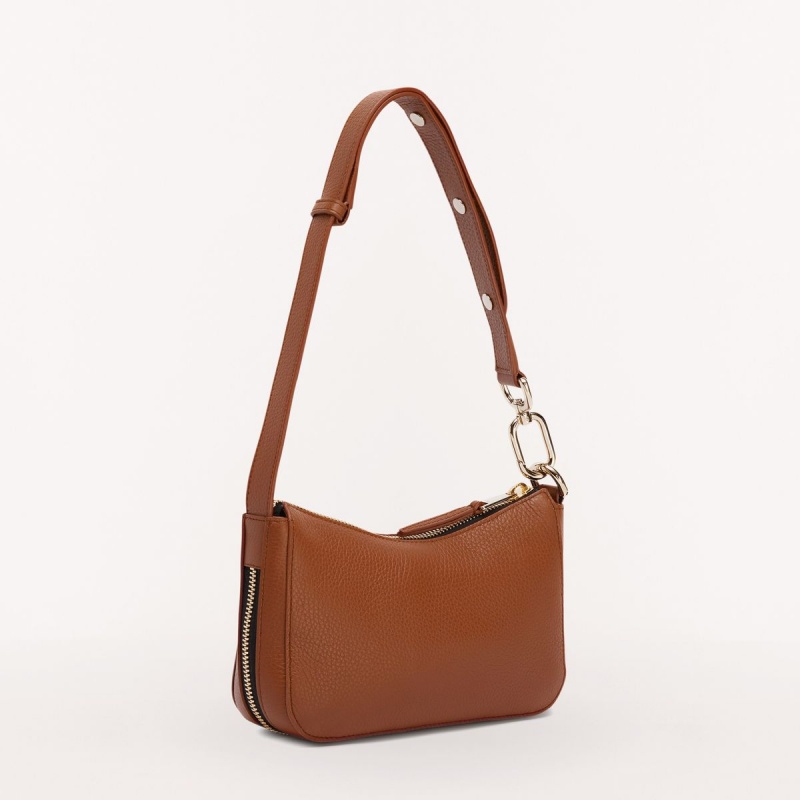 Sac Porté Épaule Furla SKYE Femme Marron | 3567-BCDKR