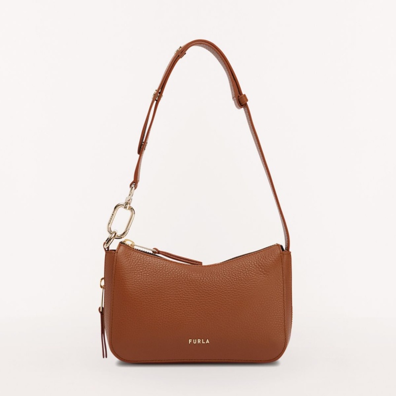 Sac Porté Épaule Furla SKYE Femme Marron | 3567-BCDKR