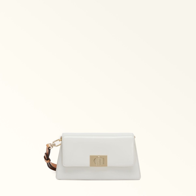 Sac Porté Épaule Furla ZOE Femme Blanche | 5376-LWVGM