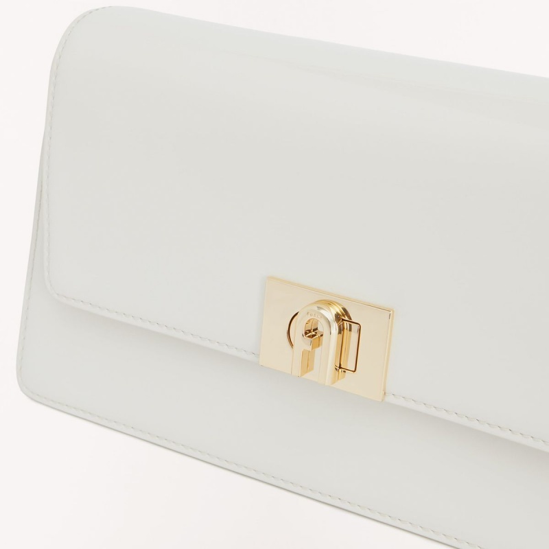 Sac Porté Épaule Furla ZOE Femme Blanche | 5142-RQSMO