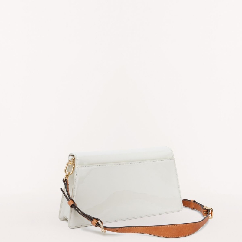 Sac Porté Épaule Furla ZOE Femme Blanche | 5142-RQSMO