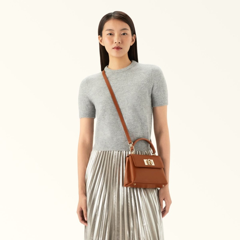 Sac a Main Furla 1927 Femme Marron | 2153-SCHZF