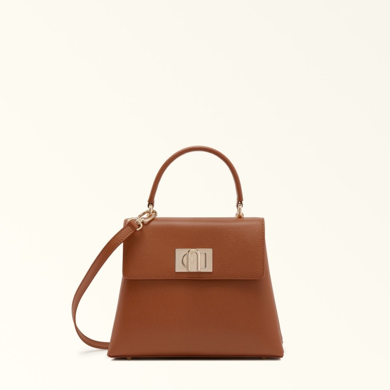 Sac a Main Furla 1927 Femme Marron | 8957-WKHZI