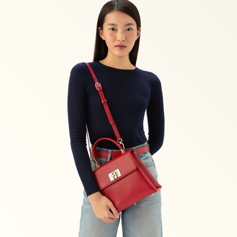 Sac a Main Furla 1927 Femme Rouge | 8974-JMAYV