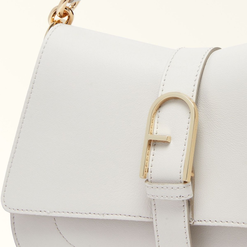 Sac a Main Furla FLOW Femme Blanche | 9157-ZDPLW