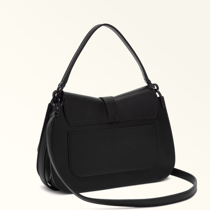 Sac a Main Furla FLOW Femme Noir | 5137-DAQBP