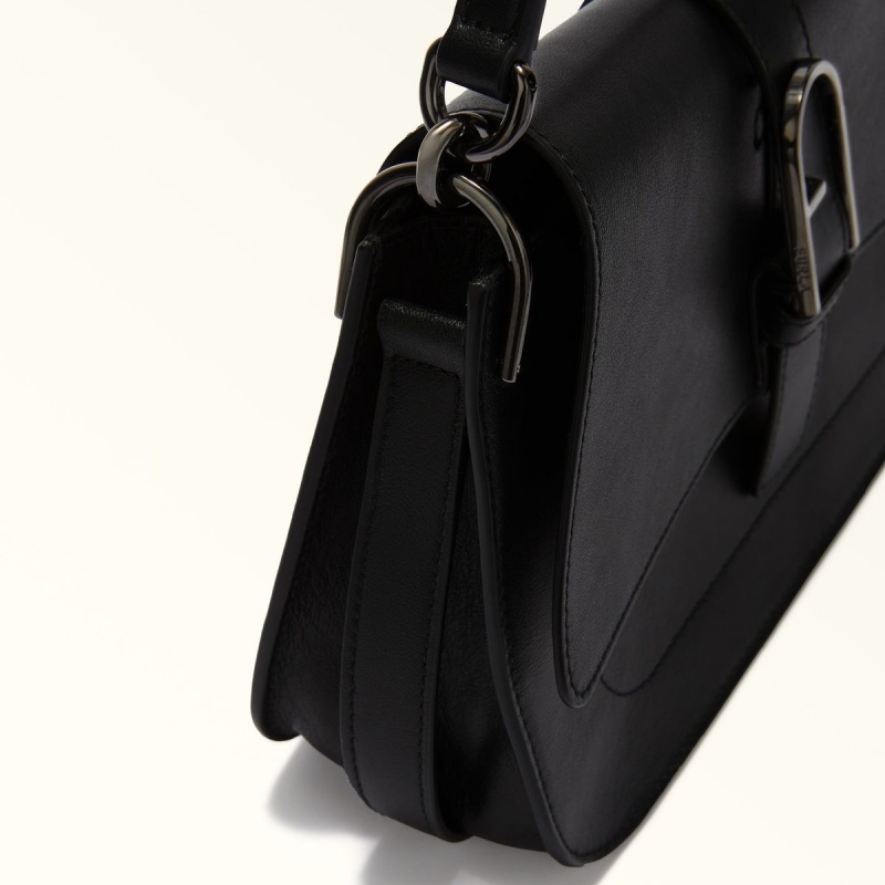 Sac a Main Furla FLOW Femme Noir | 5137-DAQBP