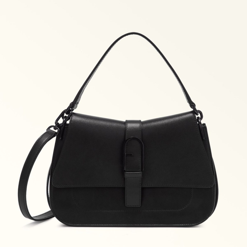 Sac a Main Furla FLOW Femme Noir | 5137-DAQBP