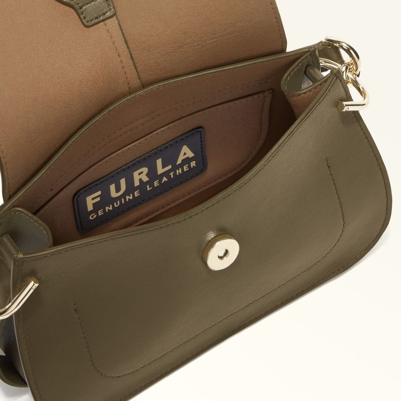 Sac a Main Furla FLOW Femme Vert Olive | 9427-HCSVA