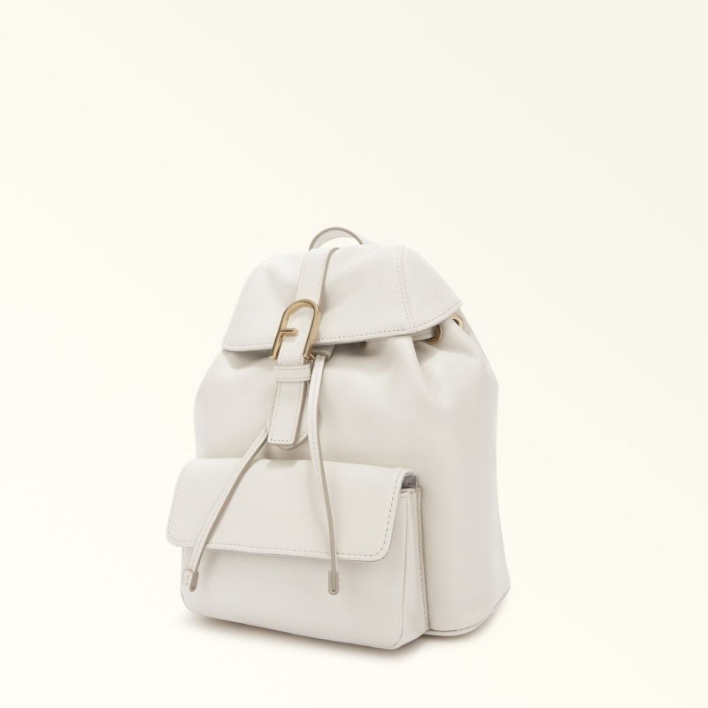 Sacs à Dos Furla FLOW Femme Blanche | 4703-CKYQJ