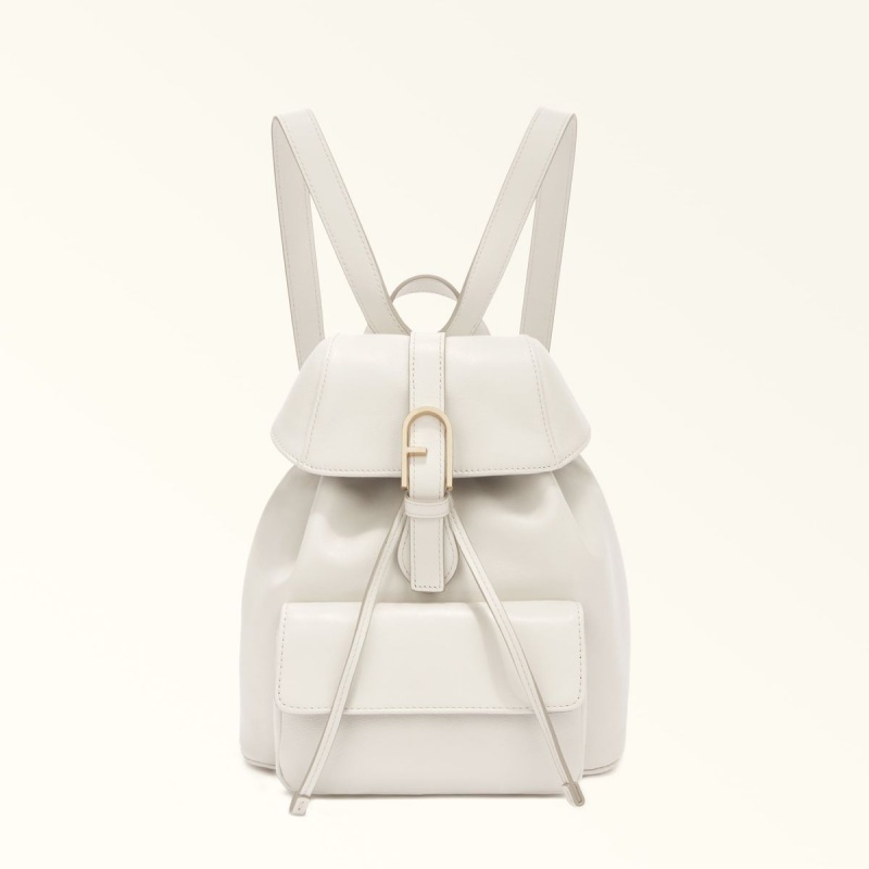 Sacs à Dos Furla FLOW Femme Blanche | 4703-CKYQJ