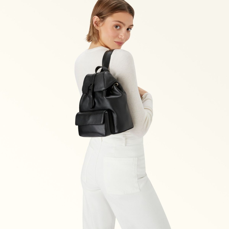 Sacs à Dos Furla FLOW Femme Noir | 3920-EDRVP